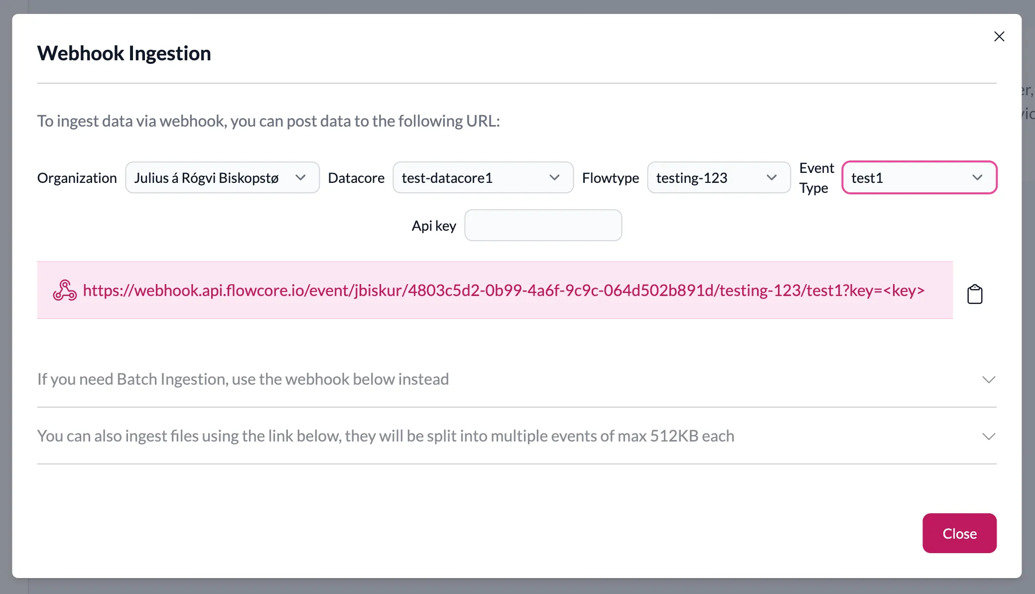 Webhook Ingestion